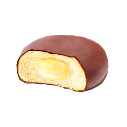 Berlina chocolate rellena crema