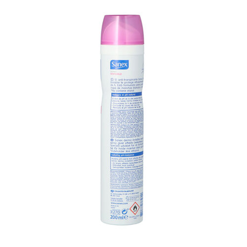 DESODORANTE DERMO INVISIBLE SANEX 200ml image number