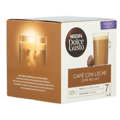 CAFÉ CON LECHE DOLCE GUSTO NESTLÉ 16 cápsulas image number