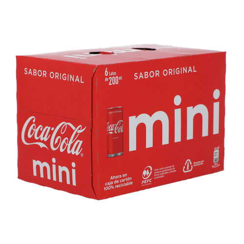 REFRESCO COCA COLA ORIGINAL MINI 6x200ml image number