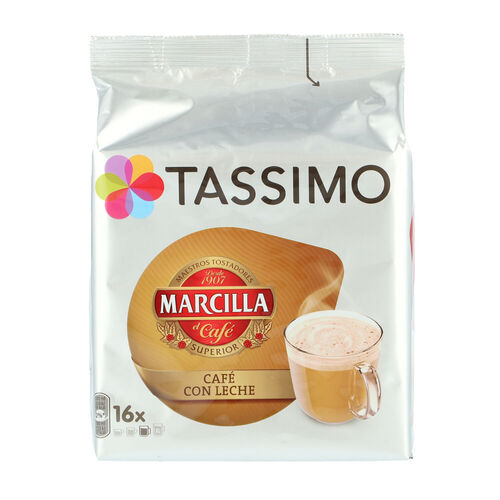 Caf&eacute; TASSIMO MARCILLA con leche 16 c&aacute;psulas image number