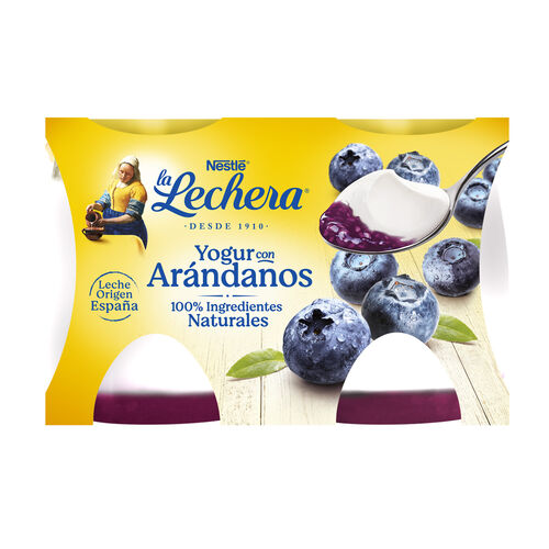 YOGUR CON ARÁNDANOS LA LECHERA NESTLÉ 2x125g image number