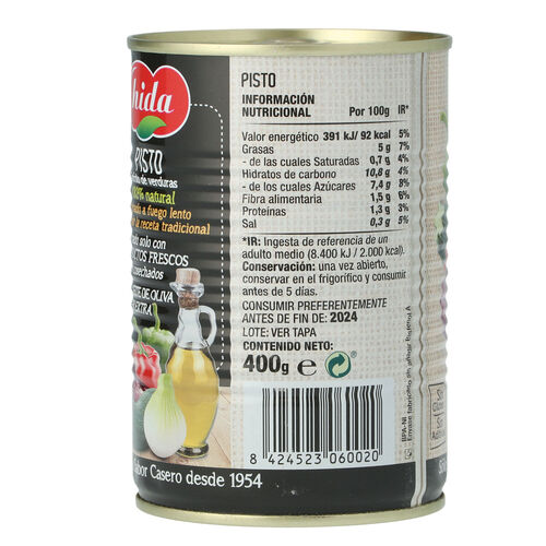 PISTO HIDA 400g image number