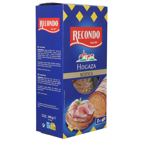Hogaza de pan rustico RECONDO 240g image number