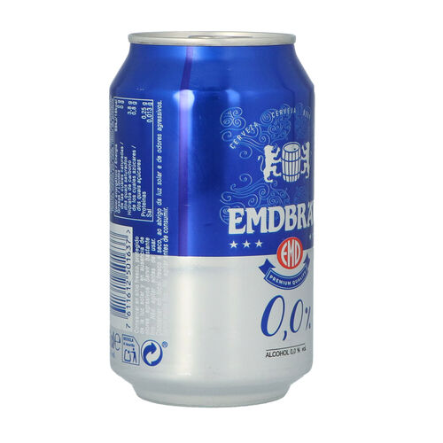 CERVEZA EMDBRAU 0 LATA 33cl image number