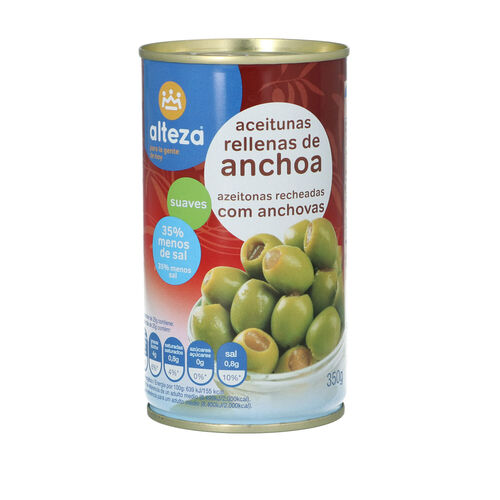 ACEITUNA ALTEZA RELLENA BAJA SAL 350g image number