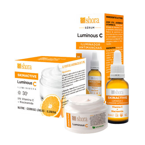 Crema SkinActive Luminous C SHORA 50g+serum Luminous C SHORA 30ml image number