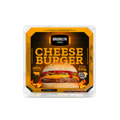 HAMBURGUESA CHEESE BURGER BROOKLYN TOWN 210g image number