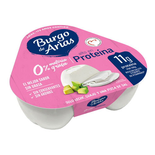 Queso fresco 0% materia grasa BURGO DE ARIAS 3x72g image number