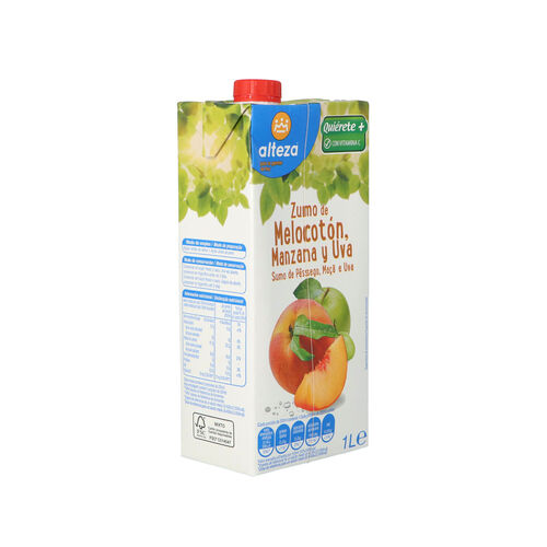Zumo de melocoton ,uva y manzana ALTEZA 1L image number