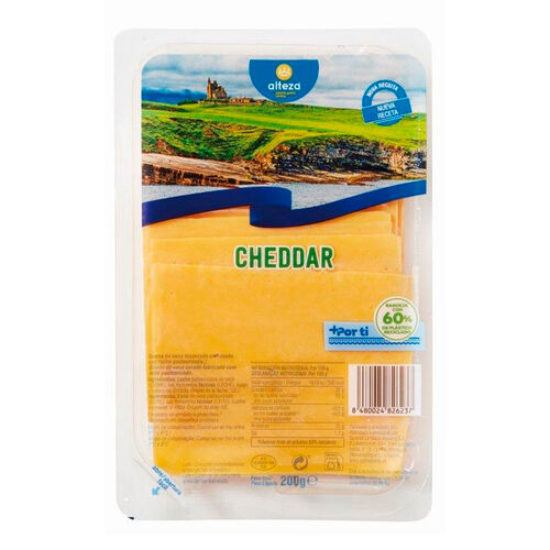 QUESO CHEDDAR EN LONCHAS ALTEZA 200g image number