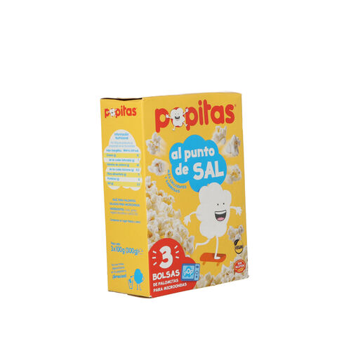 PALOMITAS CON SAL PARA MICROONDAS POPITAS 3x100g image number