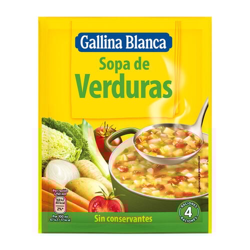 Sopa de verduras GALLINA BLANCA 51g image number