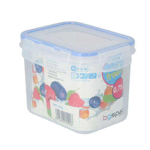 TUPPER TRANSPARENTE CON TAPA 750ml image number