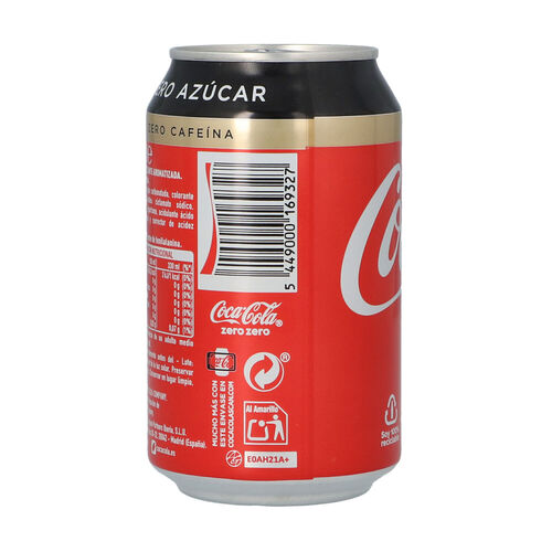 COCA COLA ZERO ZERO LATA 33cl image number