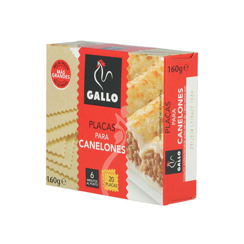 CANELONES GALLO 160g 20 PLACAS image number