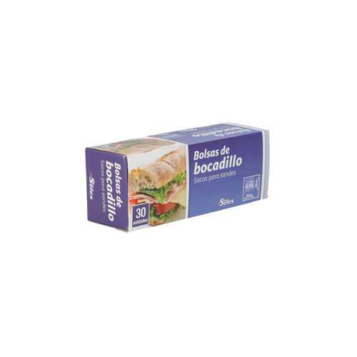 BOLSA PARA BOCADILLO SELEX 30 BOLSAS image number