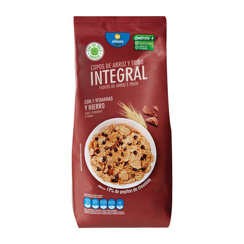 Cereales de arroz y trigo Integral con chocolate ALTEZA 350g image number