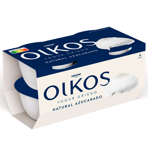 YOGUR GRIEGO NATURAL AZUCARADO OIKOS 4x110g image number