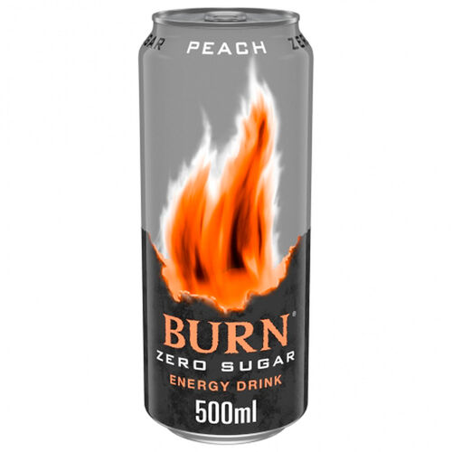BEBIDA ENERGÉTICA BURN ZERO PEACH 50cl image number