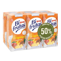 Fruta + leche BIFRUTAS PASCUAL Tropical pack 6x200ml
