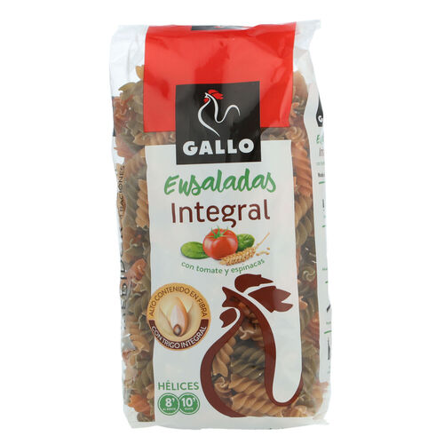 PASTA INTEGRAL HELICES ENSALADAS GALLO 400g image number