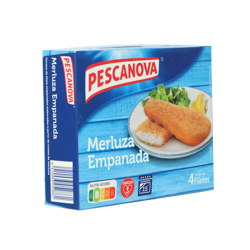 Merluza congelada filetes empanados PESCANOVA 340g image number