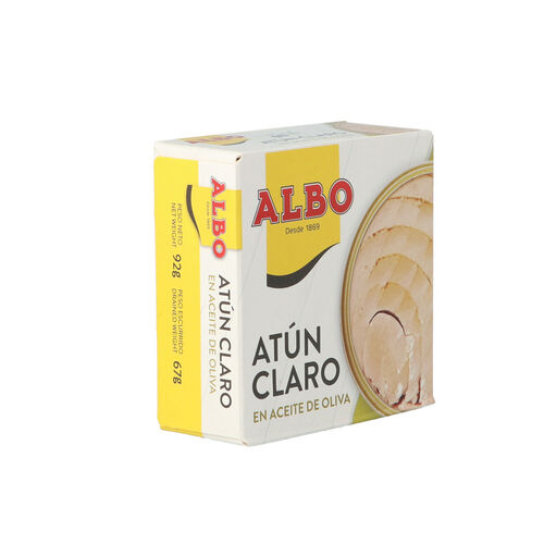 At&uacute;n claro en aceite de oliva ALBO 92g image number
