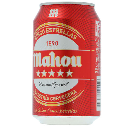 Cerveza MAHOU 5 Estrellas 33cl image number