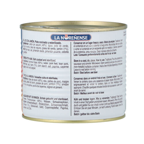 CALLOS JAMON NOREÑENSE 2 RACIONES 620g image number