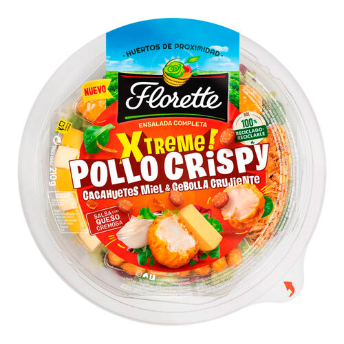 ENSALADA XTREME! POLLO CRISPY FLORETTE 210g image number