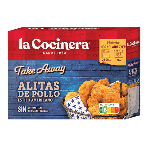 ALITAS POLLO ESTILO AMERICANO LA COCINERA 400g image number