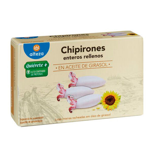 Chipirones rellenos en aceite de girasol ALTEZA 115g image number