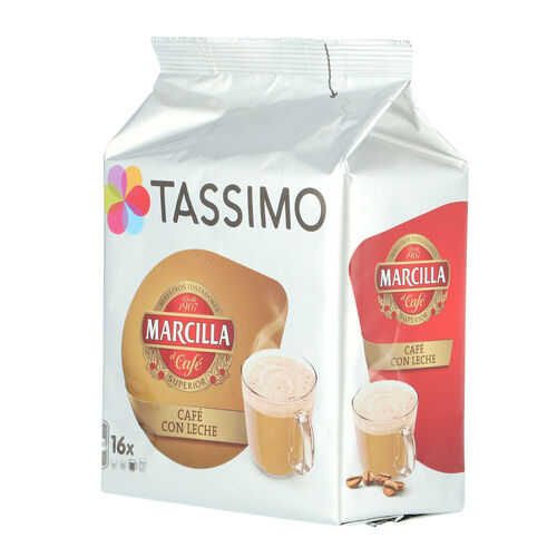 CAFE TASSIMO MARCILLA CON LECHE 16 CAPSULAS image number
