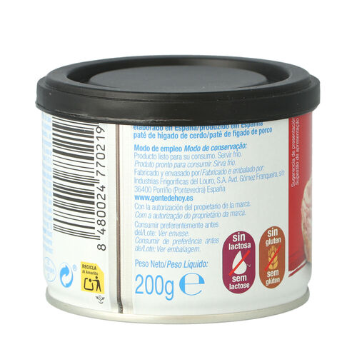 PATE ALTEZA HIGADO CERDO 200g image number