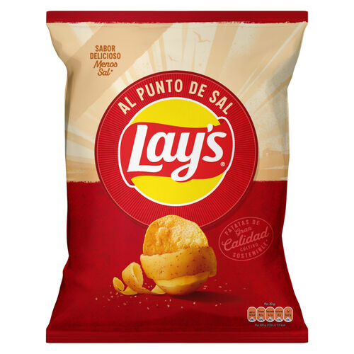 PATATAS FRITAS AL PUNTO DE SAL LAY'S 160g image number