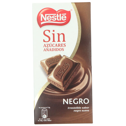 CHOCOLATE NEGRO NESTLE SIN AZUCAR 115g image number