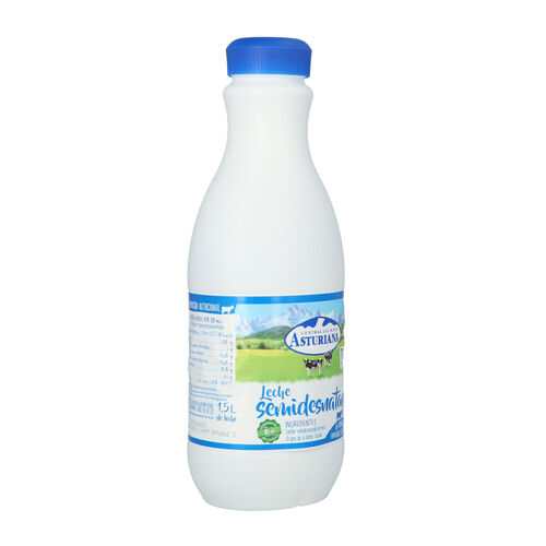 LECHE SEMIDESNATADA CENTRAL LECHERA ASTURIANA 1,5L image number
