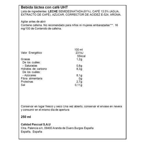 CAFÉ LATTE MACCHIATO ALTEZA 250ml image number