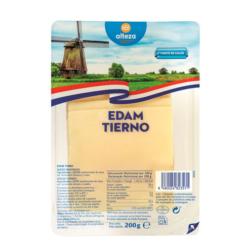QUESO EDAM ALTEZA LONCHAS 200g image number