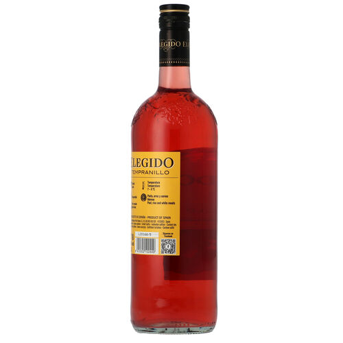 Vino rosado ELEGIDO tempranillo botella 1L image number