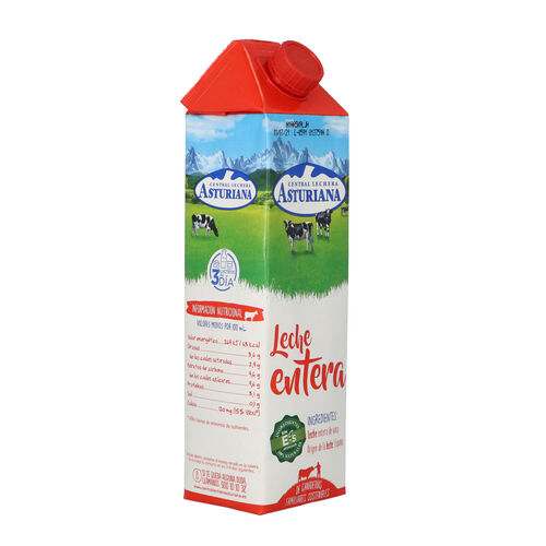 LECHE ENTERA CENTRAL LECHERA ASTURIANA 1L image number