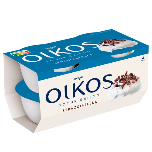 YOGUR GRIEGO SABOR STRACCIATELLA OIKOS  4x100g image number