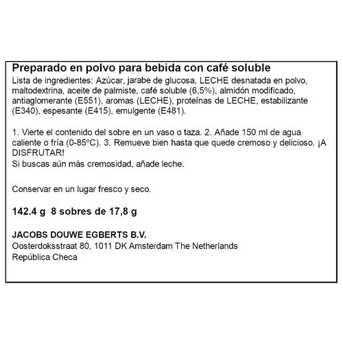 Caf&eacute; soluble capuccino Original MARCILLA 120g image number