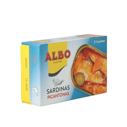 SARDINAS PICANTONAS ALBO 120g image number