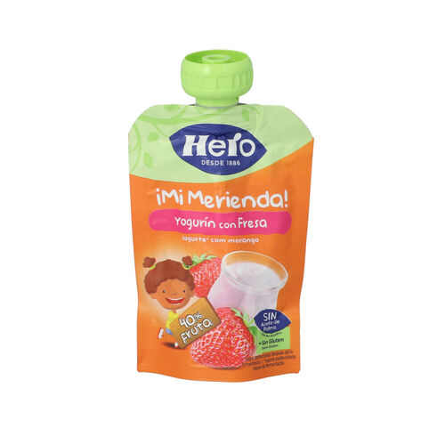 Bolsita HERO merienda yogur fresa 100g image number