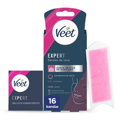 BANDAS DE CERA EXPERT PIEL NORMAL VEET 16 BANDAS image number