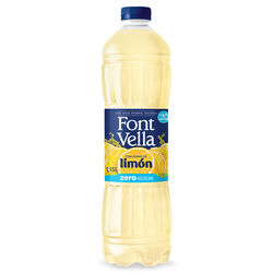 Agua mineral Natural con zumo de fruta lim&oacute;n Zero az&uacute;car FONT VELLA 1,15L