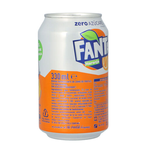 FANTA ZERO NARANJA LATA 33cl image number