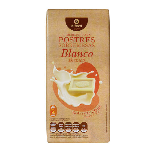 Chocolate blanco postre ALTEZA 200g image number
